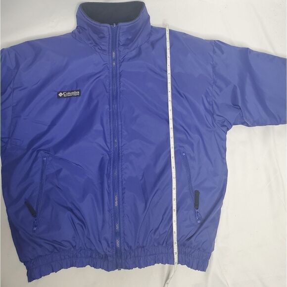 VINTAGE 90s Columbia jacket‎ zip up winter ski snow coat purple blue L - Picture 11 of 11
